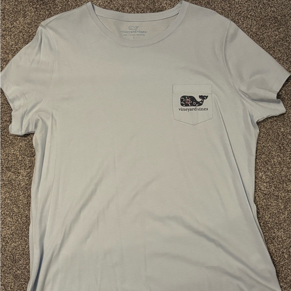 Vineyard Vines Light Blue Women's Short Sleeve Tee